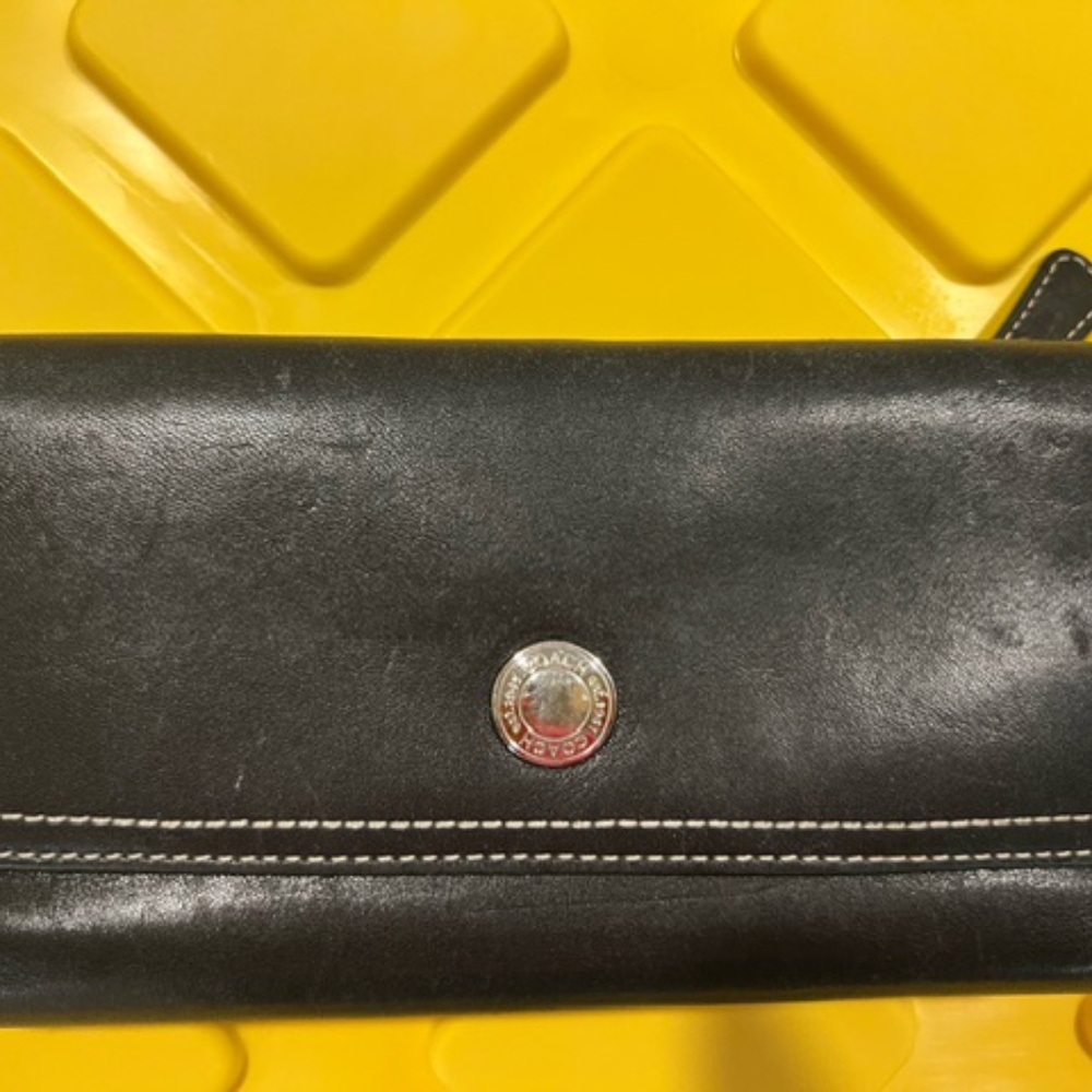 Coach Black Leather Wallet